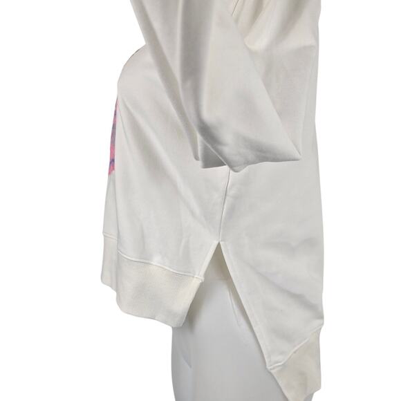 Grey Lab Los Angeles White Pink Sequin Novelty Fries Sweatshirt Women's Small - Picture 2 of 6